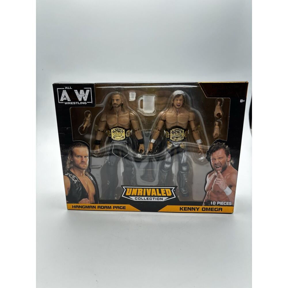 New AEW Unrivaled Tag Team Pack Kenny OMEGA & Hangman Adam Page NIB Sealed